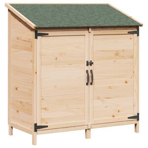 vidaXL Cobertizo de Jard&iacute;n con techo Natural 106,5 x 56 x 113,5 cm