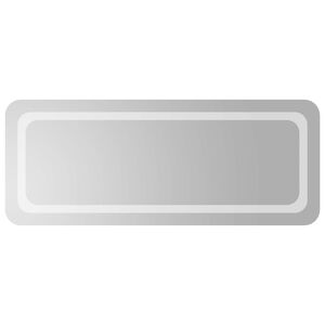 vidaXL Espejo de ba&ntilde;o LED Transparente 100 x 40 cm vidrio templado