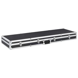 vidaXL Malet&iacute;n para armas de aluminio negro 118x38x12 cm
