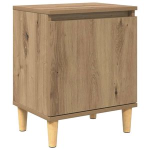 vidaXL Armario de Noche Roble artesanal 40 x 30 x 50 cm