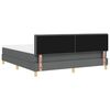 vidaXL Cama tipo Box Spring con colchón Gris oscuro 180 x 200 cm tela