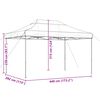 vidaXL Tienda de fiesta plegable Pop-Up burdeos 440x292x315 cm