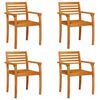 vidaXL Sillas de jard&iacute;n 4 uds madera maciza de acacia 59x55x85 cm