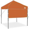 vidaXL Carpa Dosel Manual Naranja 194 x 194 x 251 cm tela