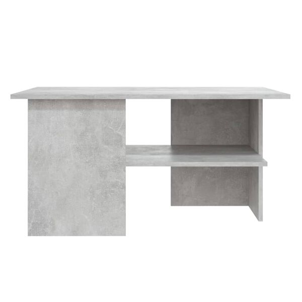 vidaXL Mesa de centro madera contrachapada gris hormig&oacute;n 90x60x46,5 cm