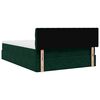 vidaXL Estructura de cama otomana con colch&oacute;n verde oscuro 140x200 cm