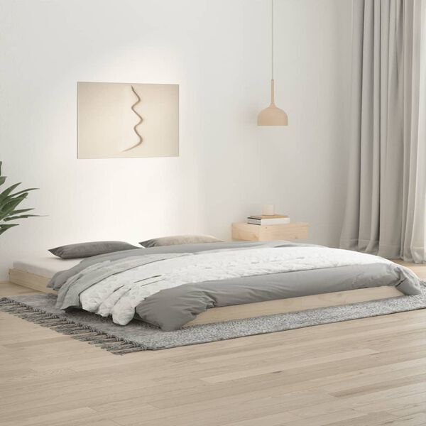 vidaXL Estructura de cama sin colchón madera maciza de pino 180x200 cm