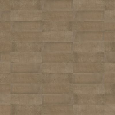 WallArt Paneles de pared de cuero Belcher marrón rugoso 16 piezas
