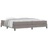 vidaXL Cama tipo Box Spring con colch&oacute;n Taup&eacute; 200 x 200 cm tela