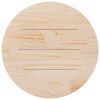 vidaXL Tablero de mesa redondo madera maciza de pino blanco &Oslash;80x3 cm