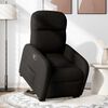 vidaXL Sill&oacute;n reclinable elevable tela negro