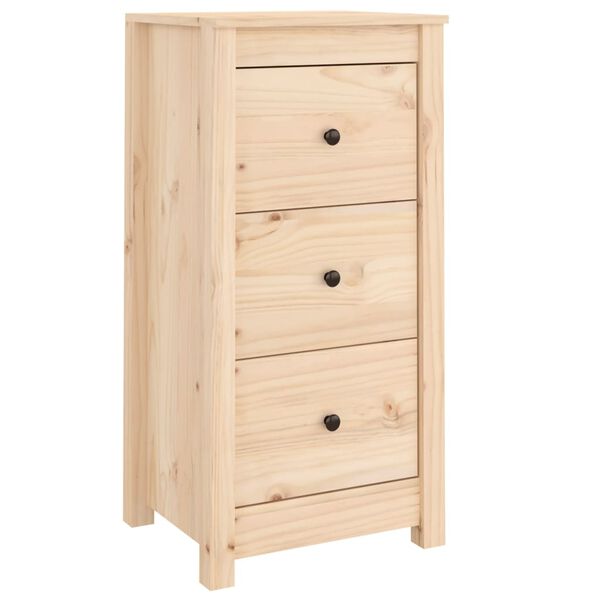 vidaXL Aparador de madera maciza de pino 40x35x80 cm