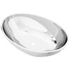 vidaXL Lavabo de cer&aacute;mica plateado 40x33x13,5 cm