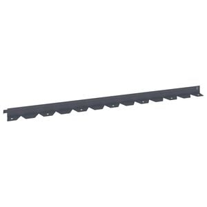 vidaXL Borde de C&eacute;sped 10 uds. 102 x 4 x 4 cm Acero Gris antracita