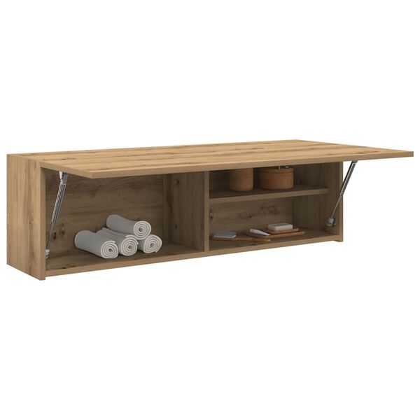 vidaXL Mueble pared ba&ntilde;o madera ingenier&iacute;a roble artisan 100x25x30 cm