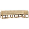 vidaXL Conjunto de sof&aacute;s de exterior 6 uds. y Beige