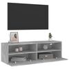 vidaXL Mueble de pared TV madera ingenier&iacute;a gris hormig&oacute;n 100x30x30 cm