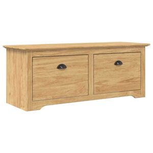 vidaXL Banco de pasillo BODO Marr&oacute;n miel 118 x 40 x 50 cm