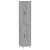 vidaXL Aparador alto madera contrachapada gris Sonoma 34,5x34x180 cm