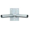 vidaXL Soporte de Bandera Plateado 11,5 x 7,5 x 0,2 cm Acero