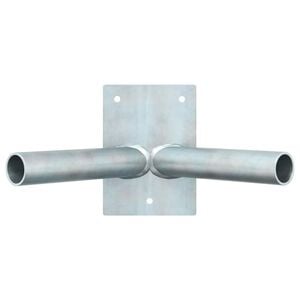 vidaXL Soporte de Bandera Plateado 11,5 x 7,5 x 0,2 cm Acero