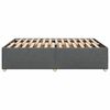 vidaXL Cama sin colch&oacute;n tela gris oscuro 140x190 cm
