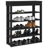 vidaXL Mueble zapatero de madera de ingenier&iacute;a negro 80x30x98 cm