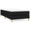 vidaXL Estructura de cama con somier tela negro 80x200 cm