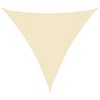 vidaXL Toldo de vela crema HDPE 160 g/m&sup2; 4x4x4 m