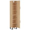 vidaXL Aparador de madera contrachapada roble Sonoma 34,5x34x180 cm