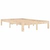 vidaXL Estructura de cama sin colch&oacute;n madera de pino maciza 120x200 cm