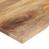 vidaXL Tablero escritorio con curva madera mango rugosa 140x60x2,5 cm