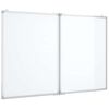 vidaXL Pizarra magn&eacute;tica plegable aluminio 120x80x1,7 cm
