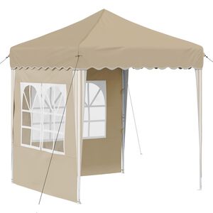 vidaXL Carpa Plegable para Fiestas 195 x 195 x 245 cm Crema