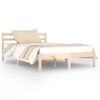 vidaXL Estructura de cama sin colch&oacute;n madera de pino maciza 120x200 cm