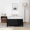vidaXL Estructura de cama con colch&oacute;n Negro 90 x 200 cm tela