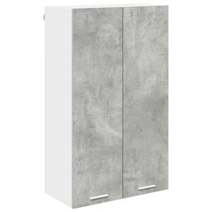 vidaXL Mueble colgante con puerta Gris Concreto 60 x 31 x 100 cm