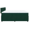 vidaXL Cama box spring con colch&oacute;n terciopelo verde oscuro 180x200 cm