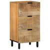 vidaXL Aparador marr&oacute;n 40x33x75 cm madera maciza mango