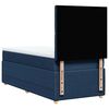 vidaXL Cama box spring con colch&oacute;n tela azul 90x200 cm