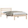 vidaXL Estructura de cama con cabecera Marr&oacute;n 208.6 x 157.6 x 69.4 cm