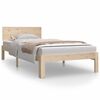 vidaXL Estructura de cama sin colch&oacute;n madera maciza de pino 90x200 cm