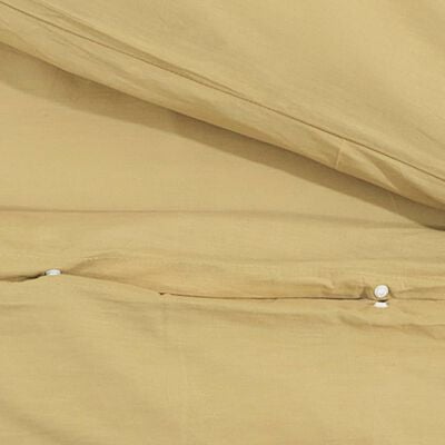 vidaXL Juego de funda nórdica algodón gris taupe 140x200 cm