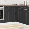 vidaXL Mueble bajo esquinero de cocina Kalmar madera ingenier&iacute;a negra