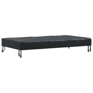 vidaXL Cubierta de Mesa Liso Negro 122 x 72 x 15 cm tela