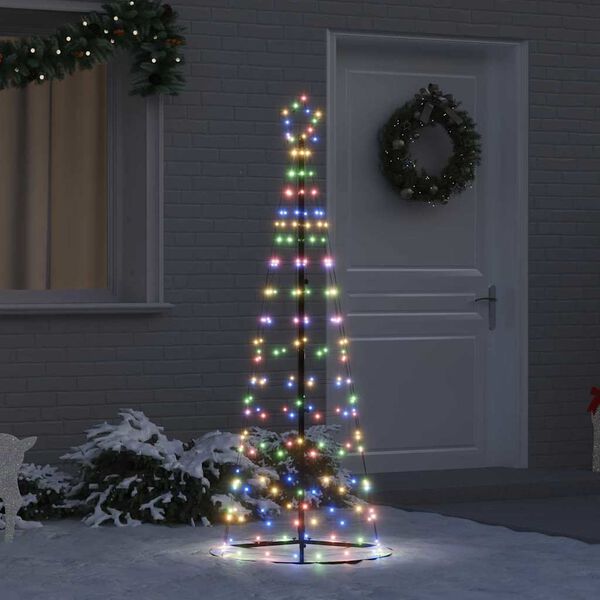 vidaXL &Aacute;rbol de Navidad LED con 390 LED Multicolor 250 cm Hierro
