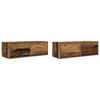vidaXL Muebles de TV 2 uds 80x31x25,5 cm Madera ingenier&iacute;a envejecida