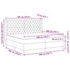 vidaXL Cama tipo Box Spring con colch&oacute;n Azul 200 x 200 cm Terciopelo