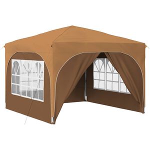 vidaXL Carpa Plegable para Fiestas 290 x 290 x 245 cm Beige