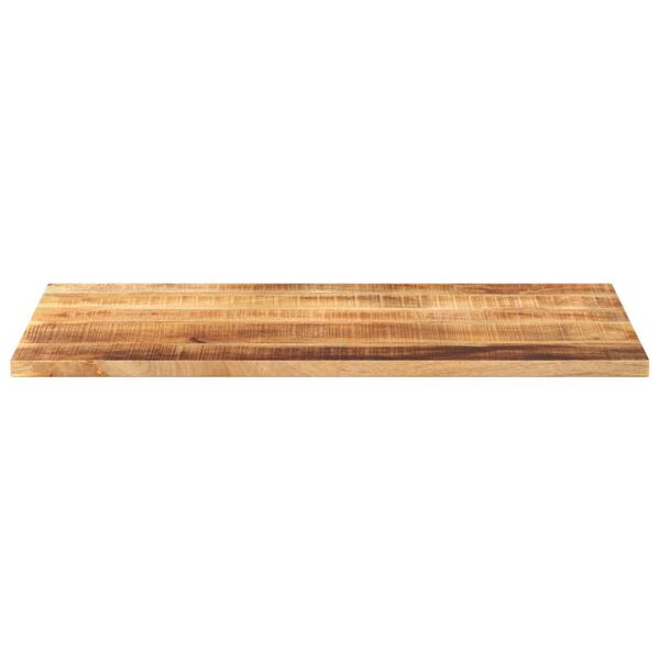 vidaXL Tablero de mesa rectangular madera mango rugosa 120x60x1,5 cm